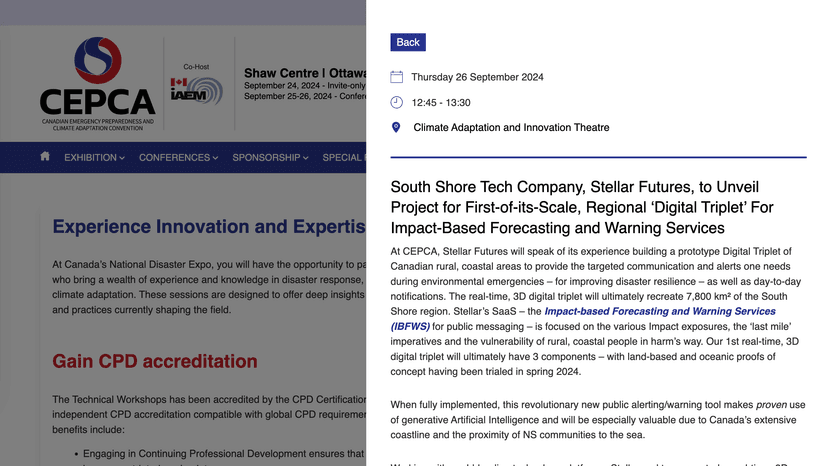 Stellar Futures to unveil region’s first large-scale ‘Digital Triplet’ for impact-based forecasting and warnings